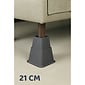 MultiMotion Bedverhogers / Meubelverhogers. Instelbaar tussen 8, 13 en 21 cm - ZWART