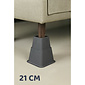 MultiMotion Bedverhogers / Meubelverhogers. Instelbaar tussen 8, 13 en 21 cm - BRUIN