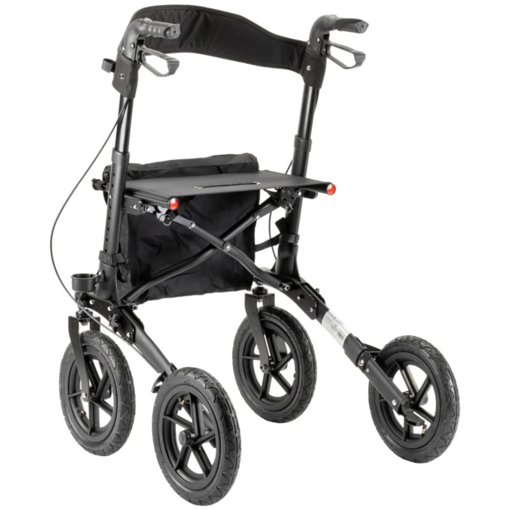 Sky Sky Air lichtgewicht outdoor rollator met luchtbanden - Zwart