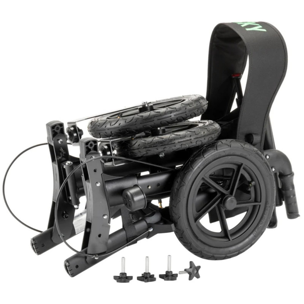 Sky Sky Air lichtgewicht outdoor rollator met luchtbanden - Zwart