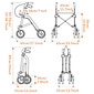 Uplivin Uplivin Trive lichtgewicht rollator - Terracotta