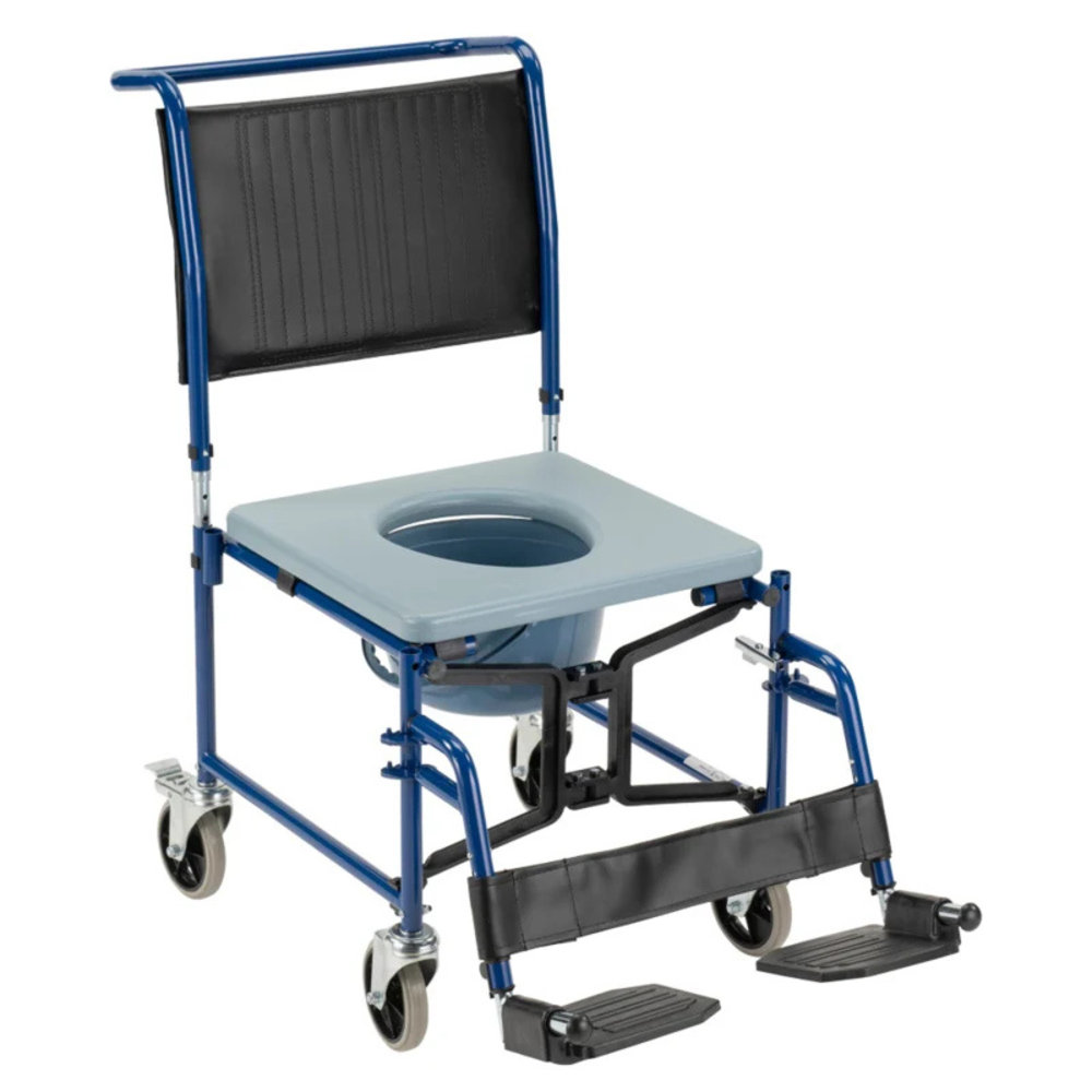 MultiMotion Inklapbare toiletstoel met wielen