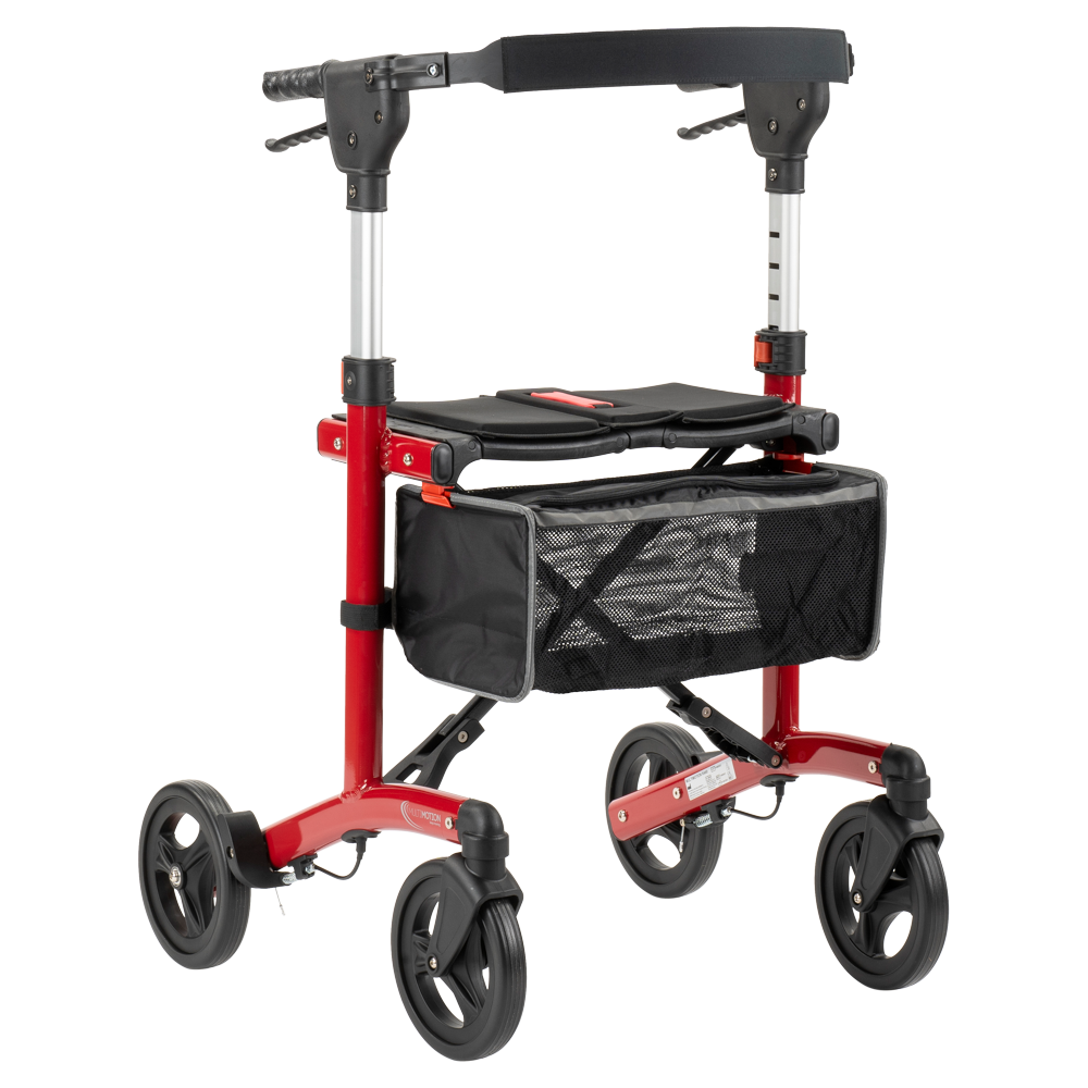 MultiMotion MultiMotion Trollimaster RA60 lichtgewicht Rollator STANDARD - Rood