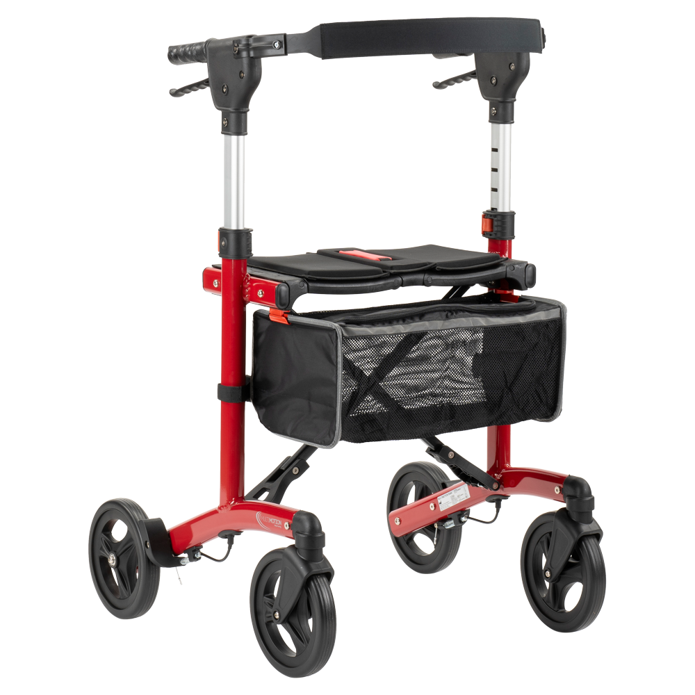 MultiMotion MultiMotion Trollimaster RA60 lichtgewicht Rollator LOW - Rood