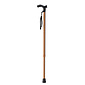 MultiMotion Wandelstok met anatomisch handvat - Bruin
