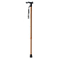 MultiMotion Wandelstok met anatomisch handvat - Bruin