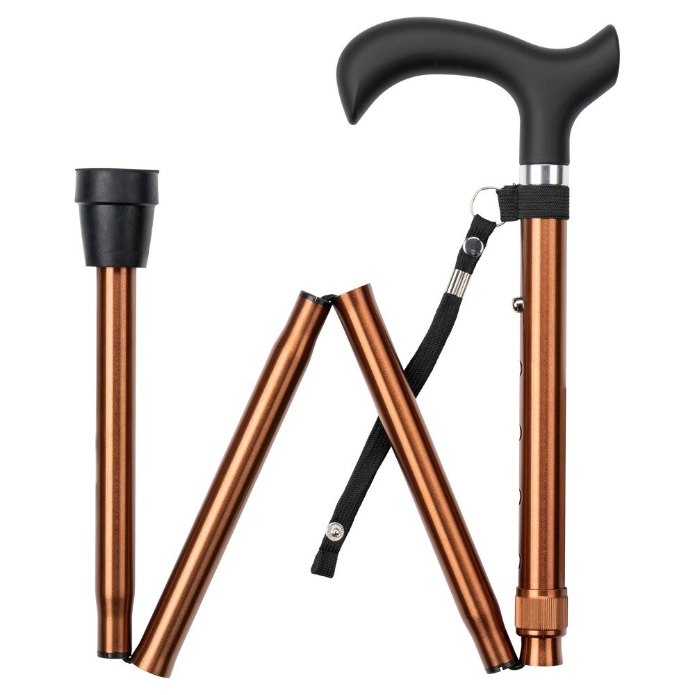 MultiMotion Wandelstok opvouwbaar - Bruin