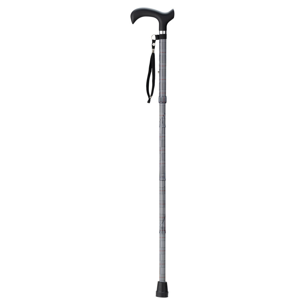 MultiMotion Wandelstok opvouwbaar - Zwart/wit motief