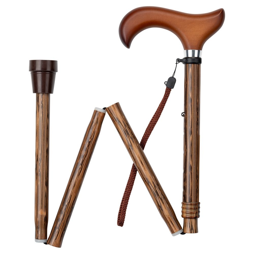 MultiMotion MultiMotion wandelstok opvouwbaar - Hout print