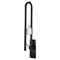 MultiMotion Toiletbeugel opklapbaar 76 cm met toiletrolhouder - Mat zwart