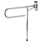 MultiMotion Toiletbeugel met steunpoot 85 cm RVS