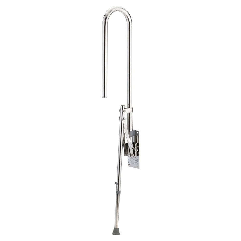 MultiMotion Toiletbeugel met steunpoot 85 cm RVS