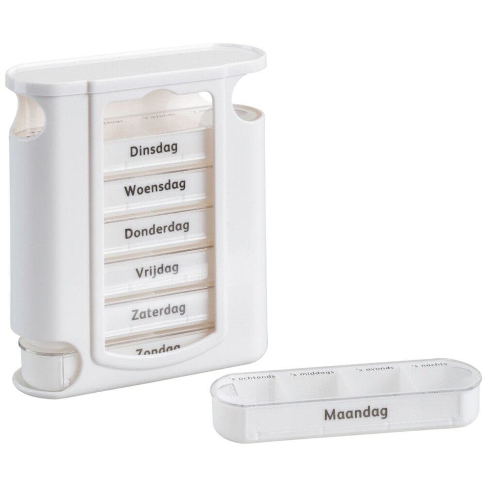 MultiMotion Pillendoosje 7 daags / 4 vakjes per dag - WIT