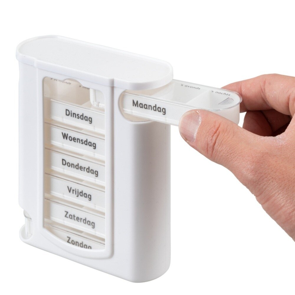 MultiMotion Pillendoosje 7 daags / 4 vakjes per dag - WIT