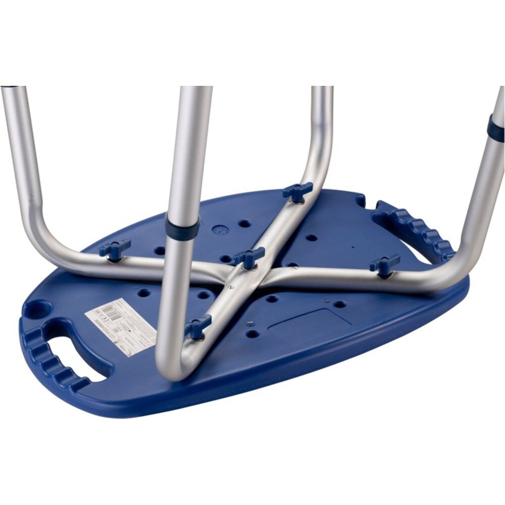 MultiMotion Douchekruk ovaal met handgrepen - Blauw