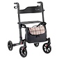 MultiMotion Rollatortas skai leer met ruit motief en ritssluiting