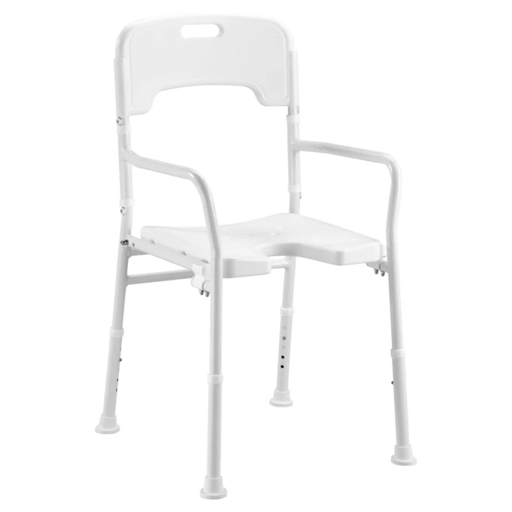 MultiMotion Opvouwbare douchestoel met hygiëne uitsparing