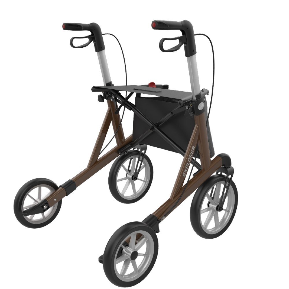 Rehasense Rehasense Explorer outdoor rollator LOW - Bruin