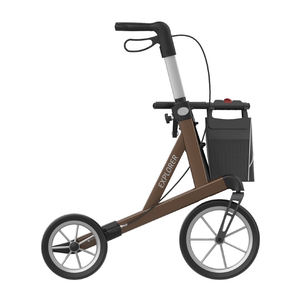 Rehasense Rehasense Explorer outdoor rollator LOW - Bruin