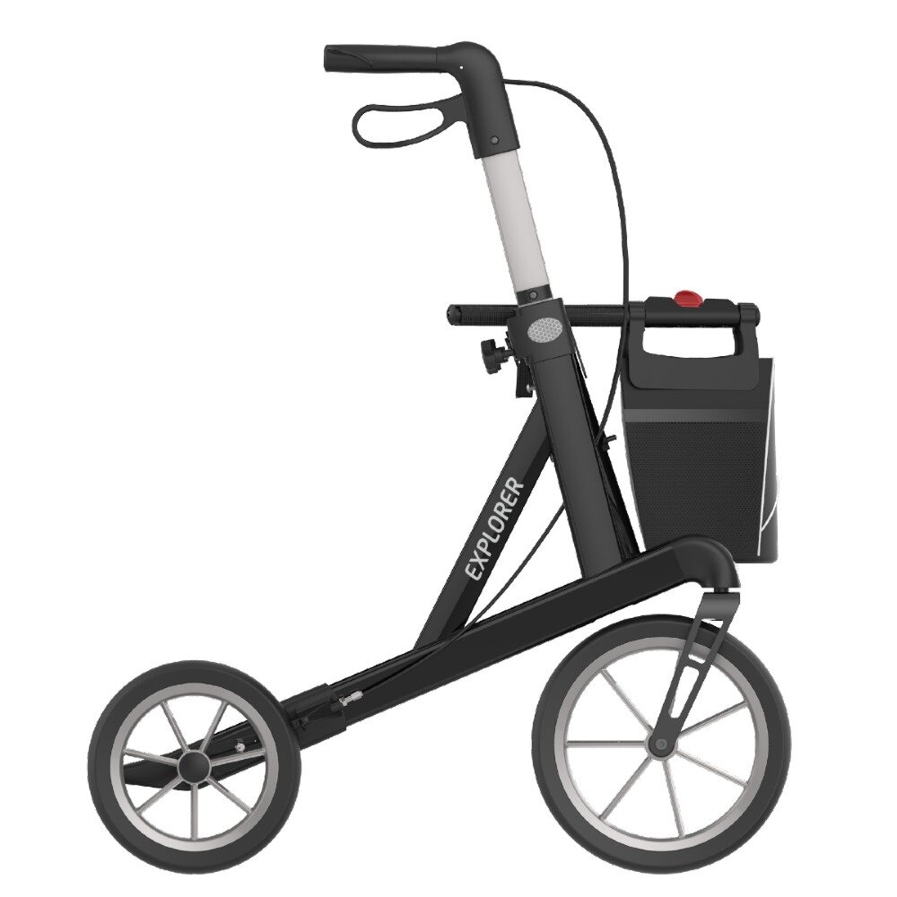 Rehasense Rehasense Explorer outdoor rollator STANDARD - Zwart