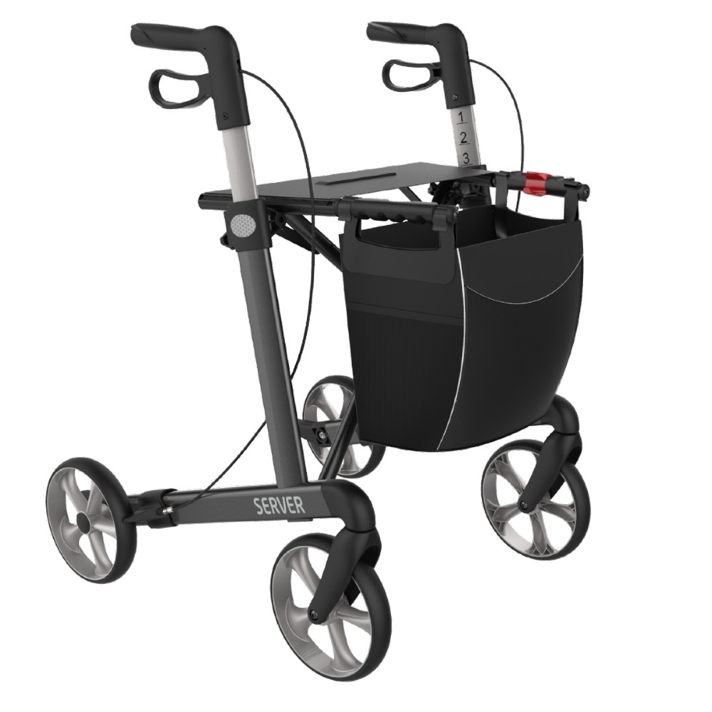 Rehasense Rehasense Server lichtgewicht rollator STANDARD - Antraciet