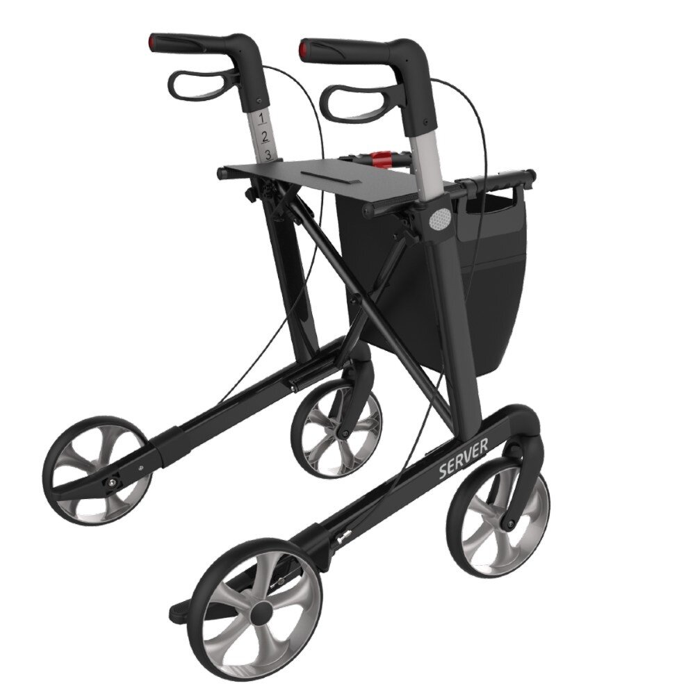 Rehasense Rehasense Server lichtgewicht rollator STANDARD - Zwart