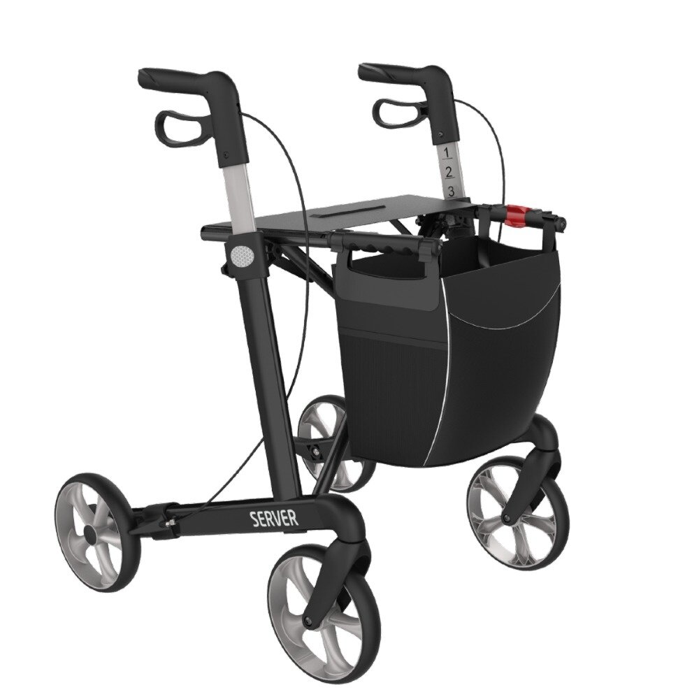 Rehasense Rehasense Server lichtgewicht rollator STANDARD - Zwart