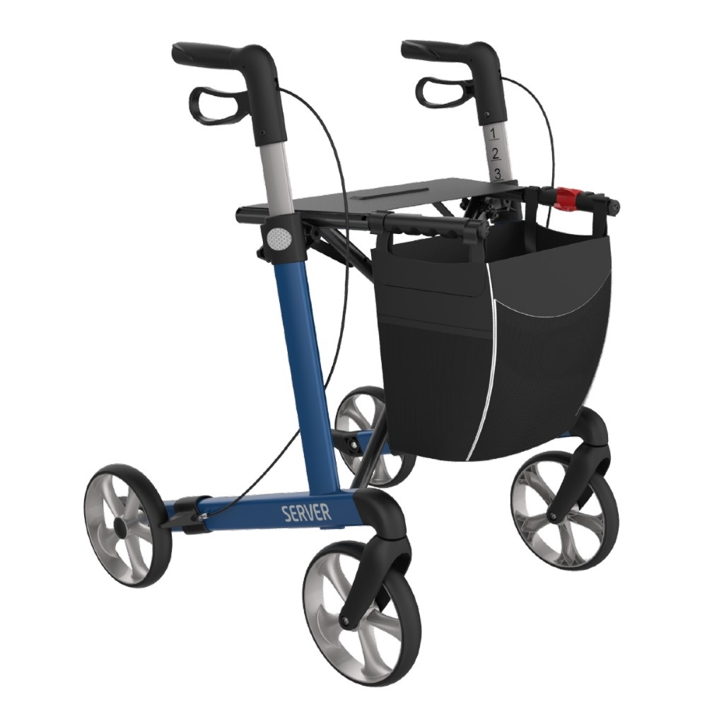 Rehasense Rehasense Server lichtgewicht rollator STANDARD - Electric blue