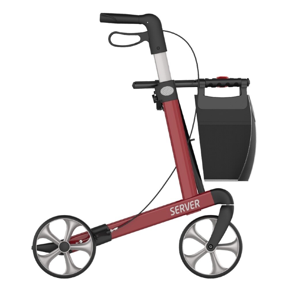 Rehasense Rehasense Server lichtgewicht rollator STANDARD - Rood