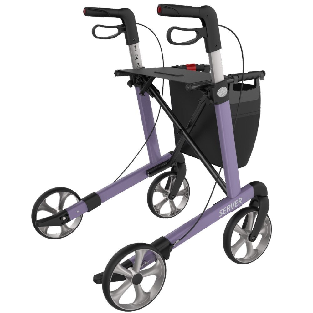 Rehasense Rehasense Server lichtgewicht rollator STANDARD - Paars