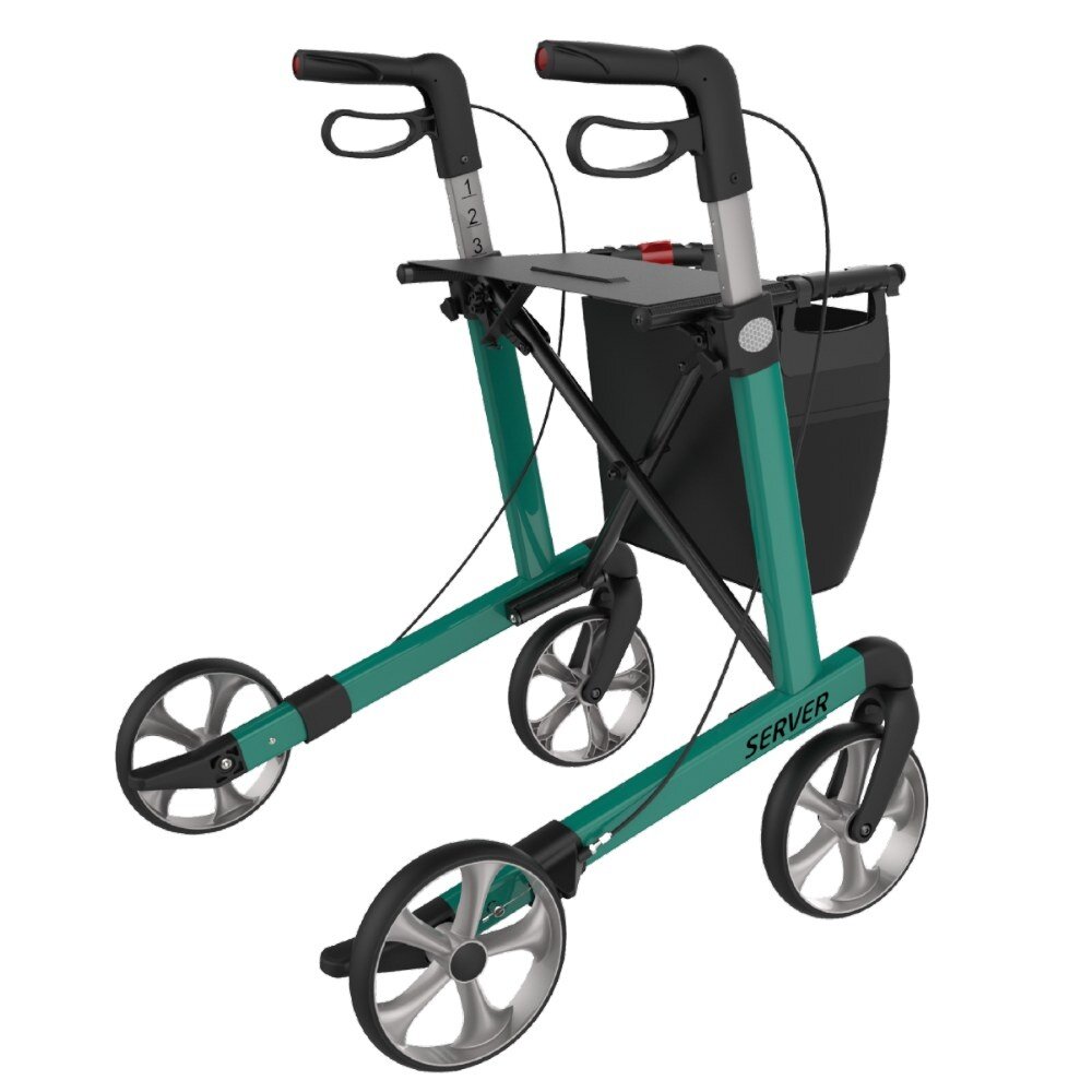Rehasense Rehasense Server lichtgewicht rollator STANDARD - Turquoise
