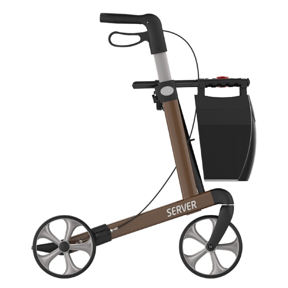 Rehasense Rehasense Server lichtgewicht rollator STANDARD - Bruin