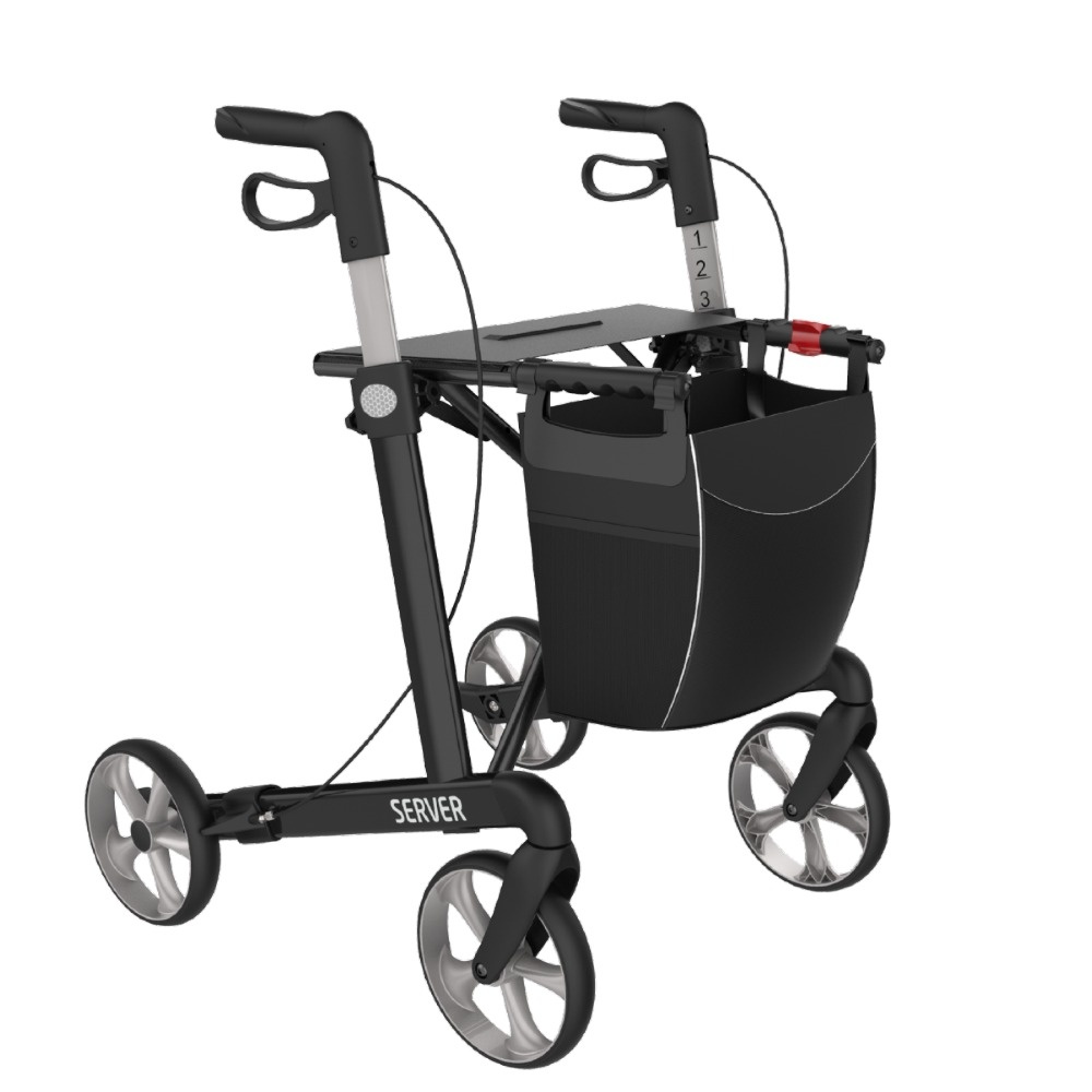 Rehasense Rehasense Server lichtgewicht rollator LOW - Antraciet