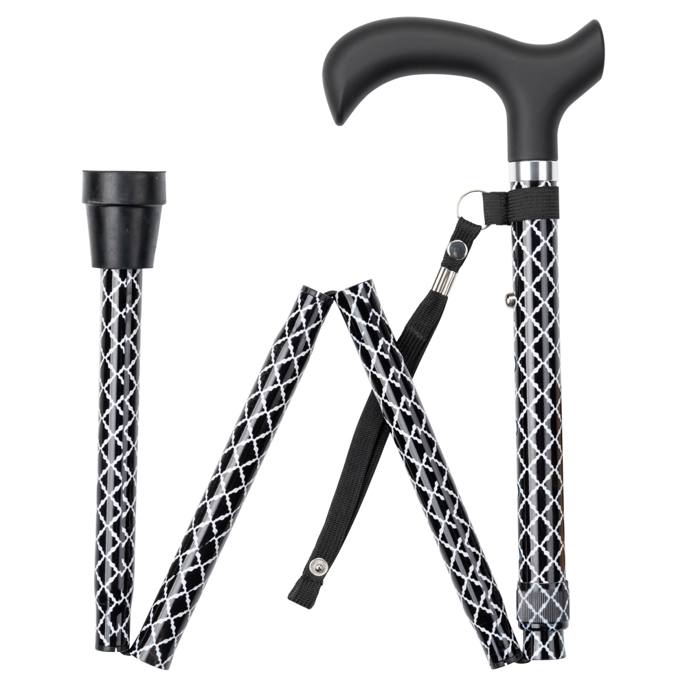 MultiMotion Wandelstok opvouwbaar - Ruitjes