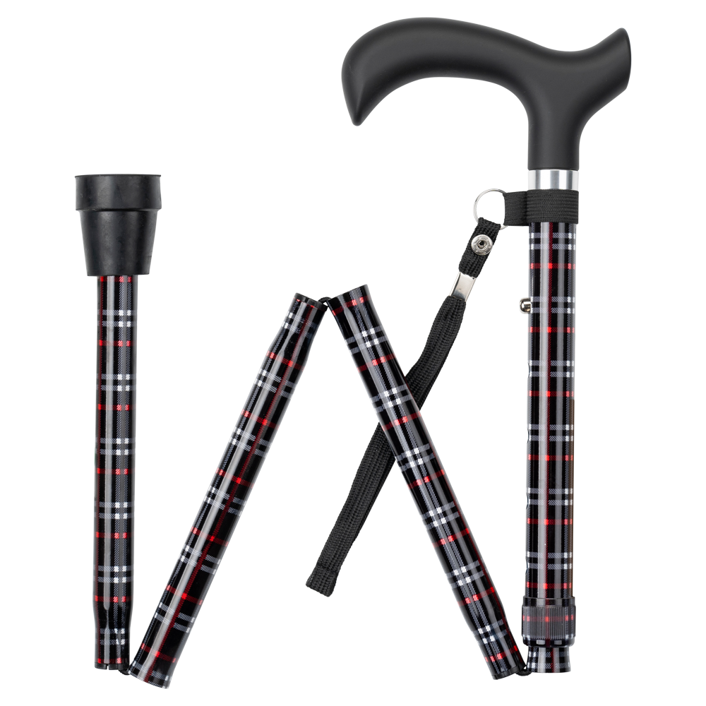 MultiMotion Wandelstok opvouwbaar Geruit