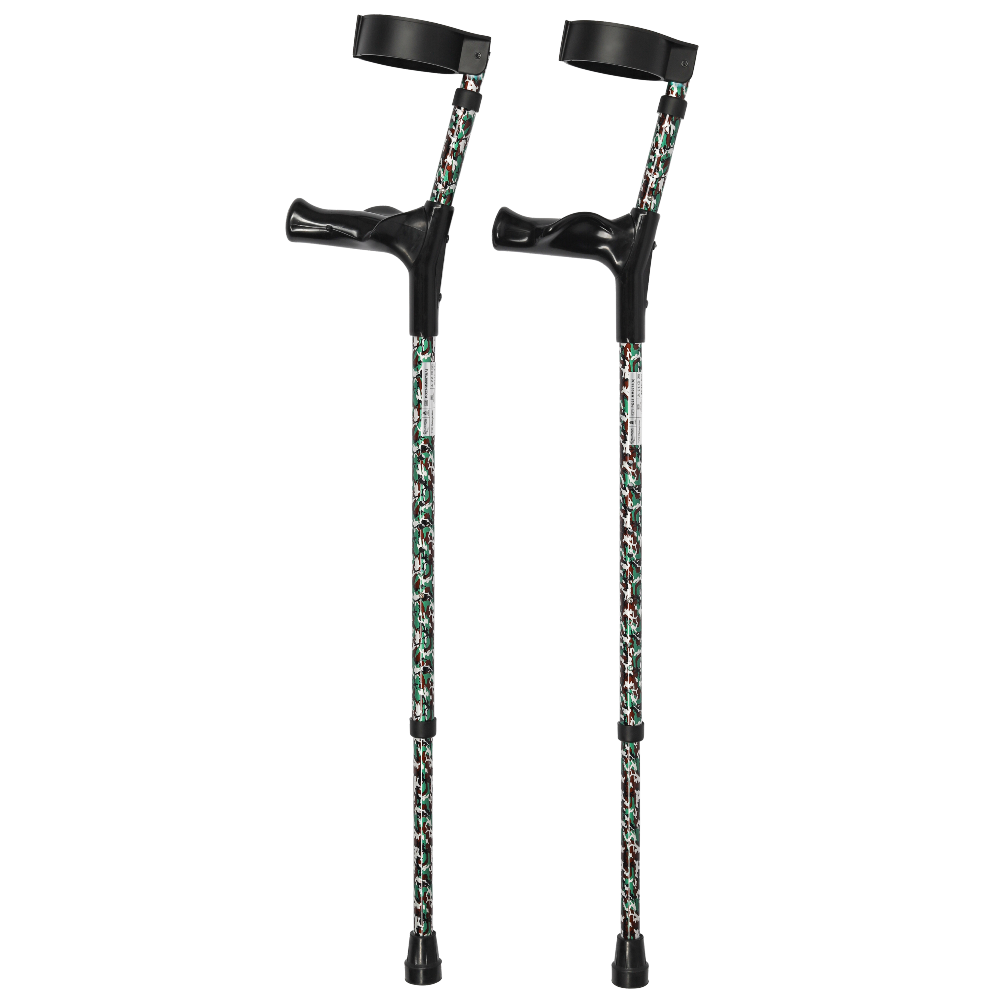 MultiMotion Elleboogkrukken ergonomisch met camouflage print
