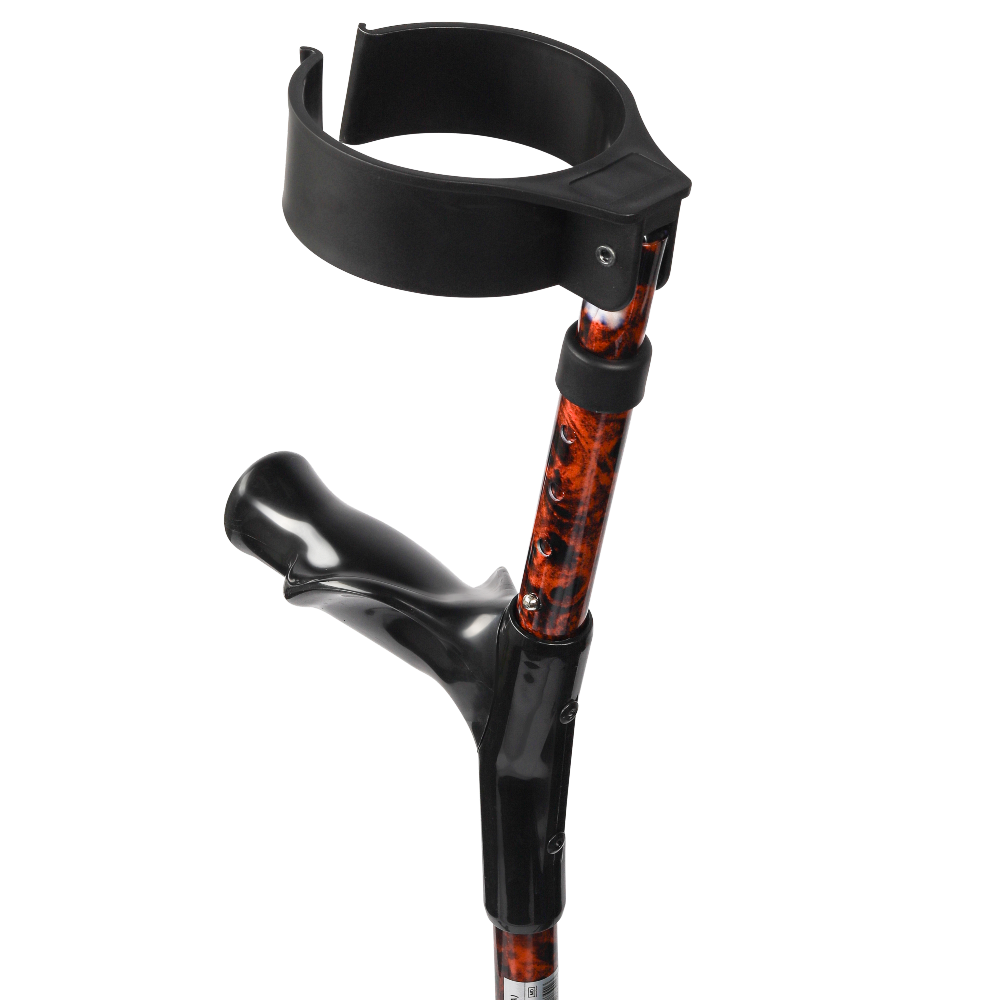 MultiMotion Elleboogkrukken ergonomisch met bruine print