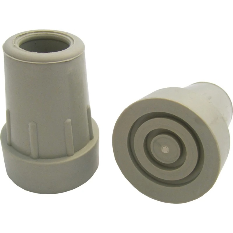 MultiMotion Kruk en stokdoppen per 2 - 22 mm grijs