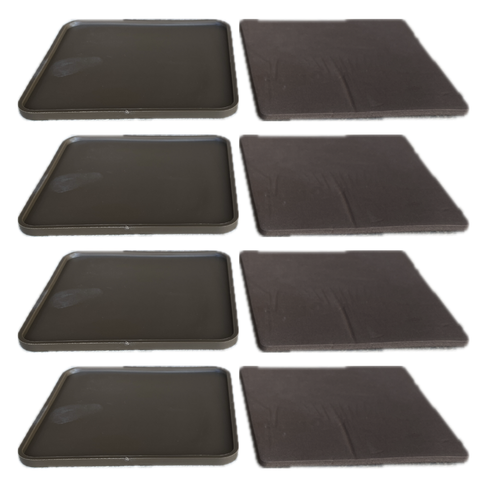 MultiMotion Set anti-slip bodems en schuimplaatjes BRUIN/HOUT