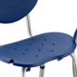 MultiMotion Douchestoel ovaal met handgrepen - Blauw