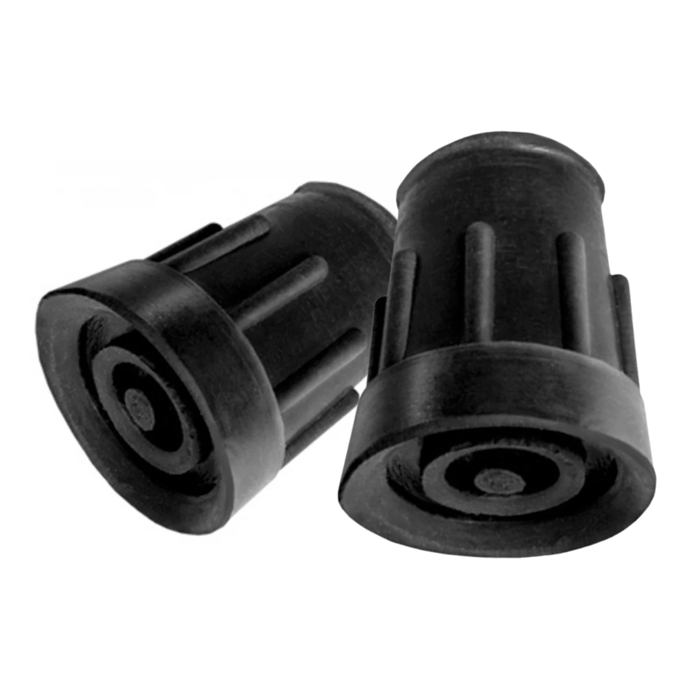 Scholten Hulpmiddelen Kruk en stokdoppen per 2 - 22 mm zwart