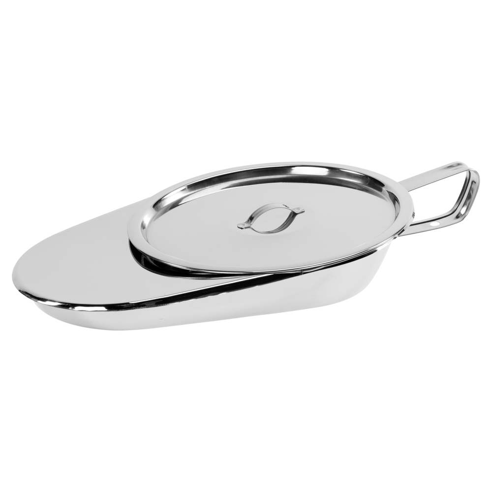 MultiMotion Bedpan ovaal RVS / ondersteek