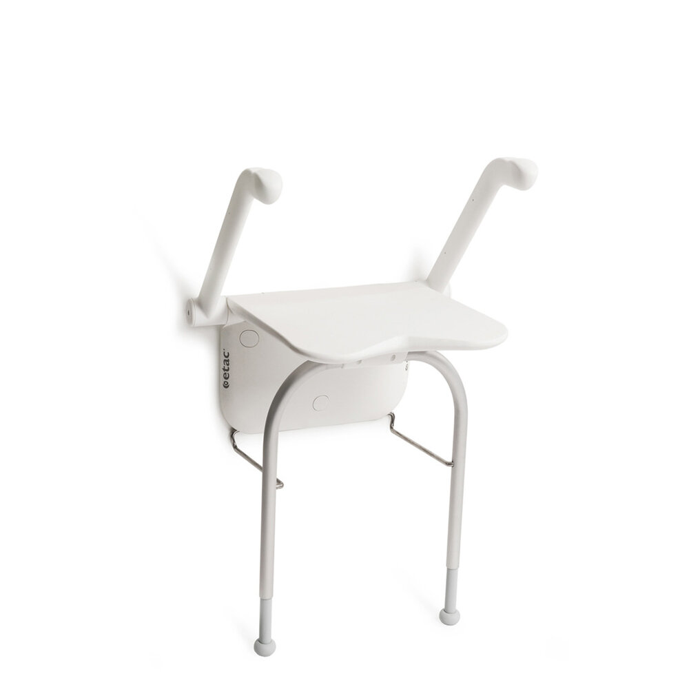 Etac Etac Relax douchezitting met armsteunen, steunpoten en zachte rugleuning