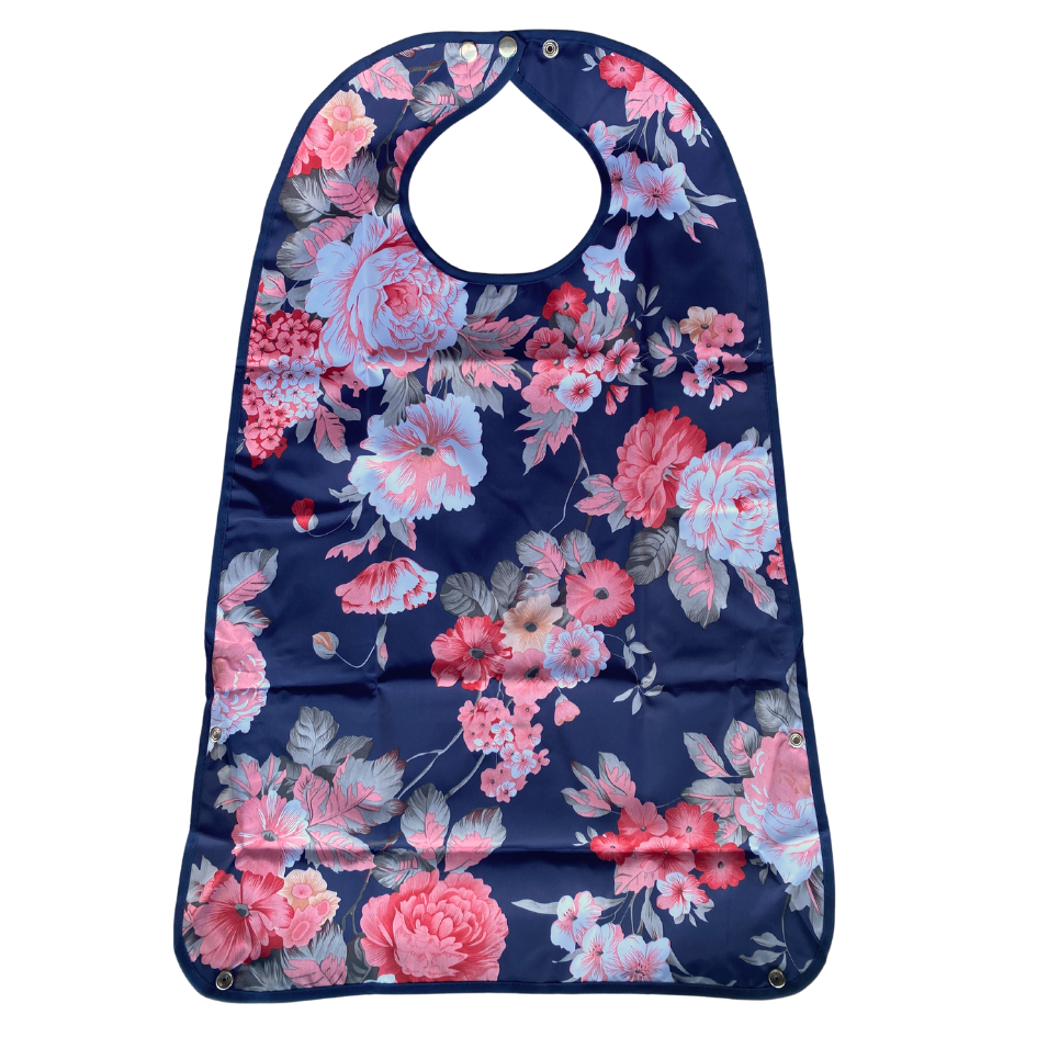 MultiMotion Wasbare slab volwassenen met opvangbak - Roze bloemen