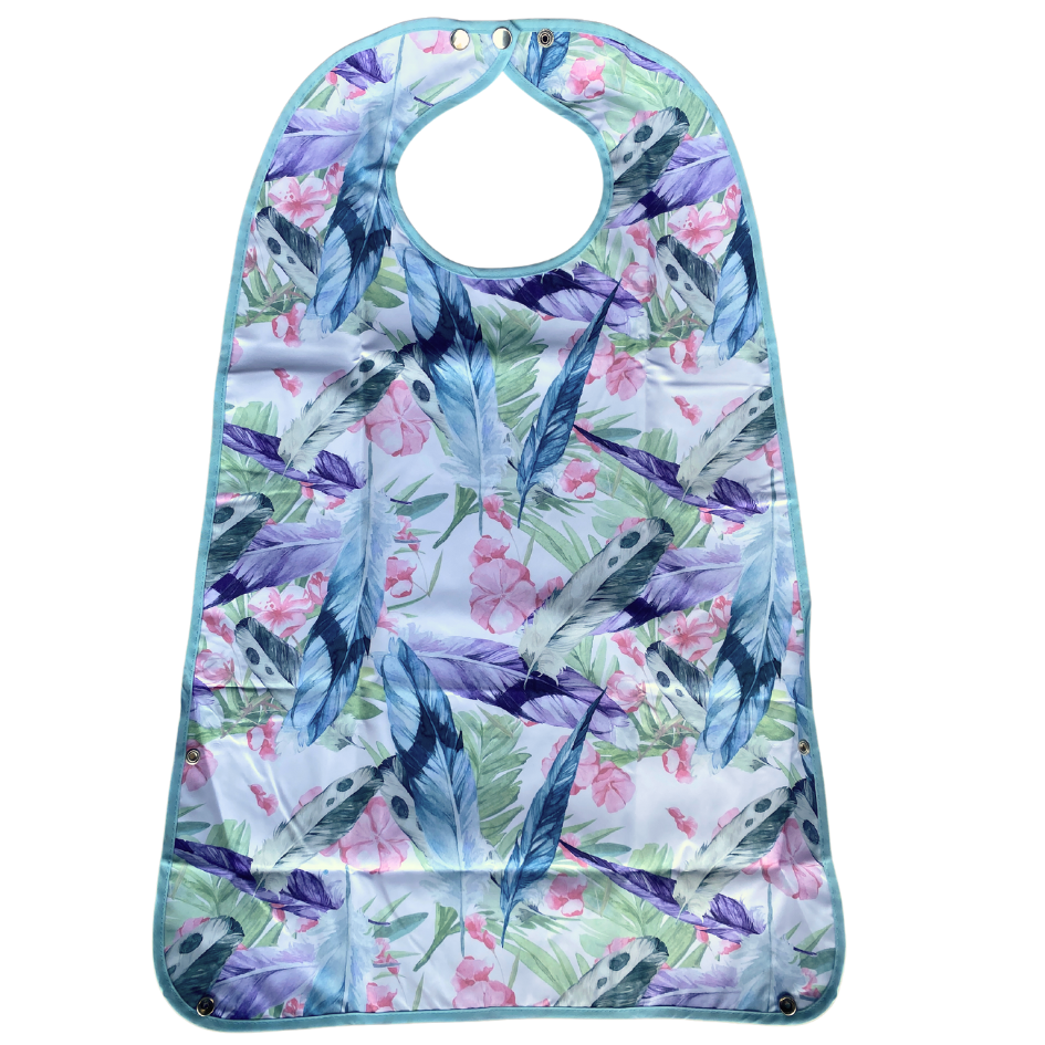 MultiMotion Wasbare slab volwassenen met opvangbak - Gekleurde veren