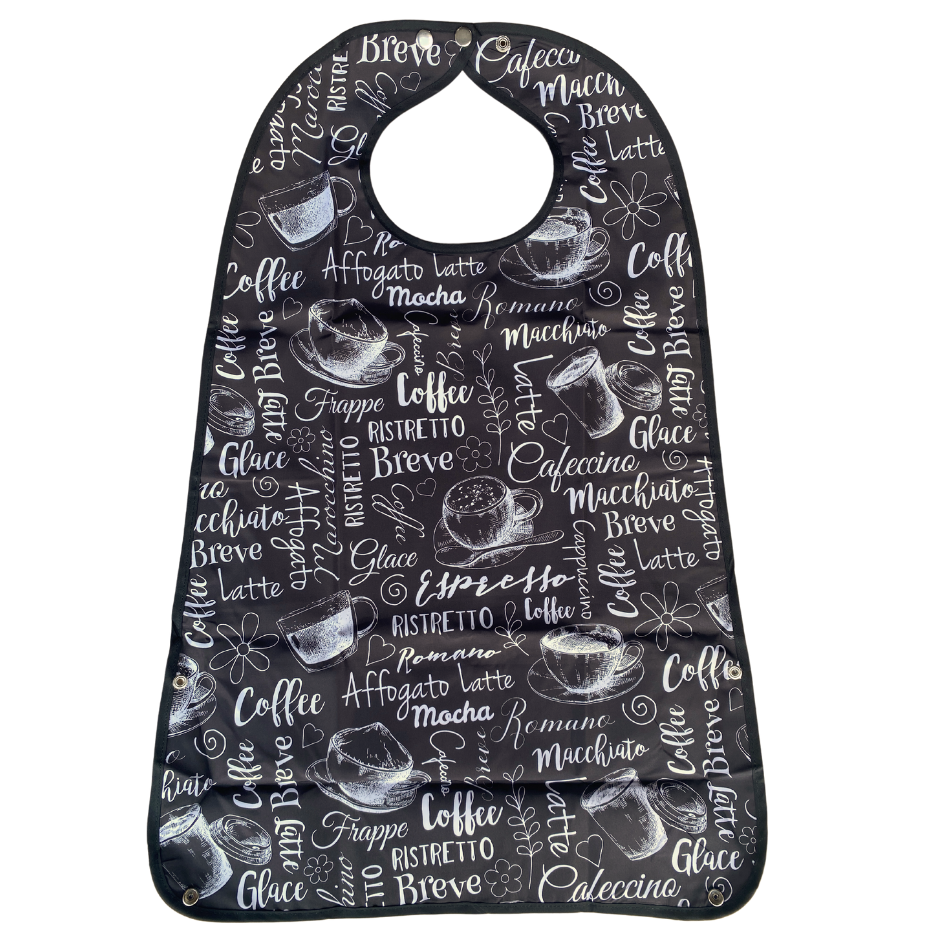 MultiMotion Wasbare slab volwassenen met opvangbak - Koffie print