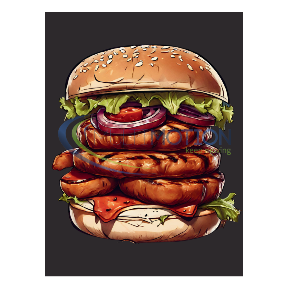 MultiMotion Design blusdeken - Hamburger