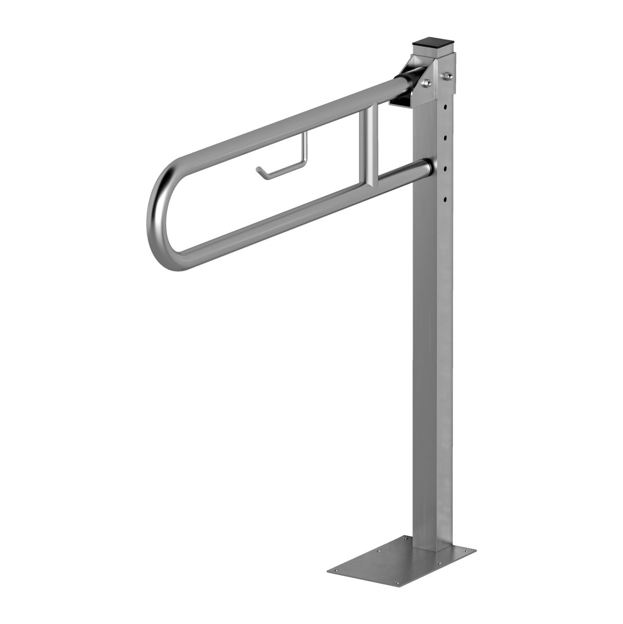 MultiMotion Toiletbeugel op vloerstatief 80 cm RVS