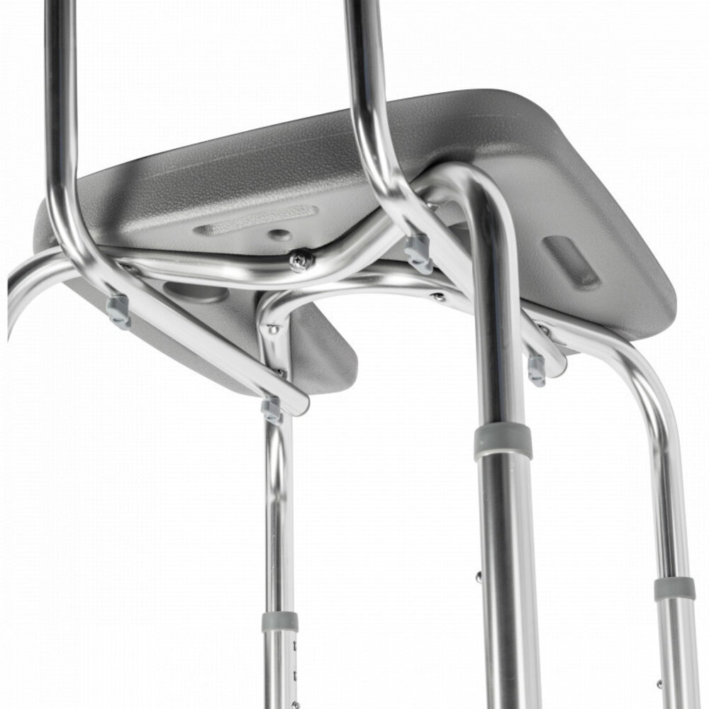 MultiMotion Douchestoel met hygiënische uitsparing Grijs