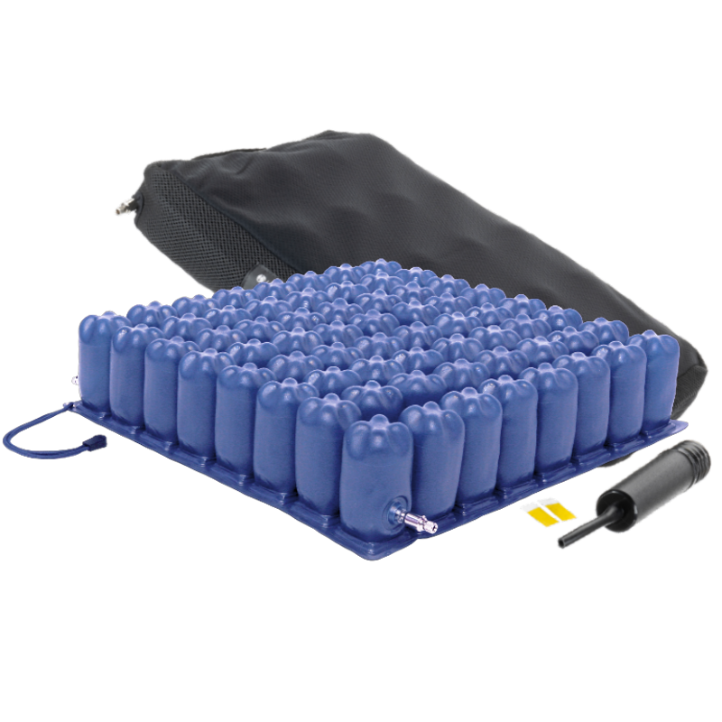 MultiMotion Anti-decubitus lucht zitkussen met 2 ventielen, 10 cm hoog